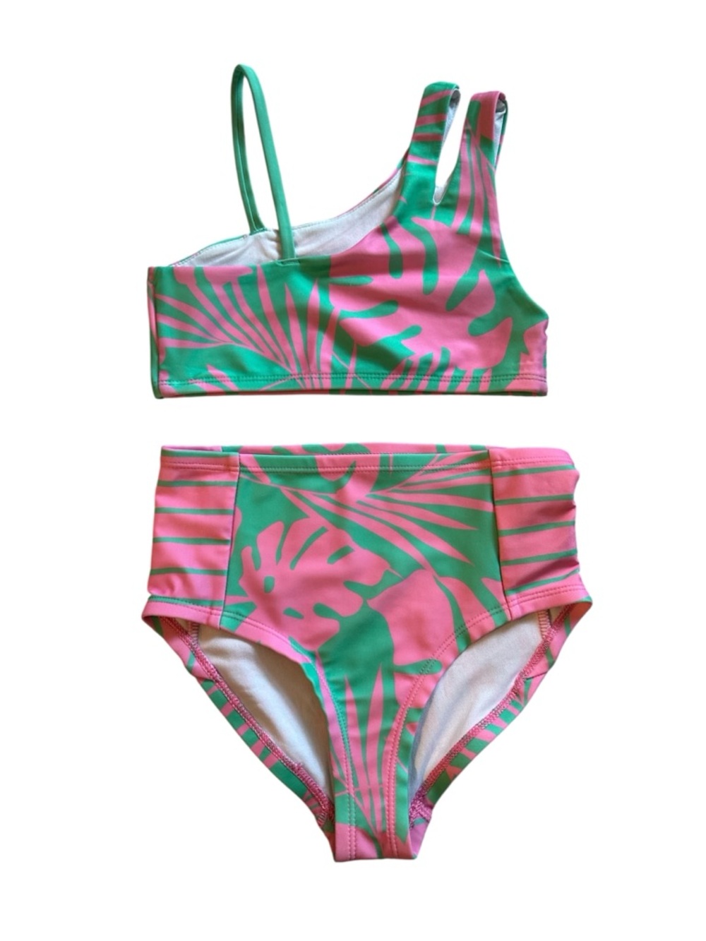 DSG Girls Panama Palms Bikini Set - Pink & Green